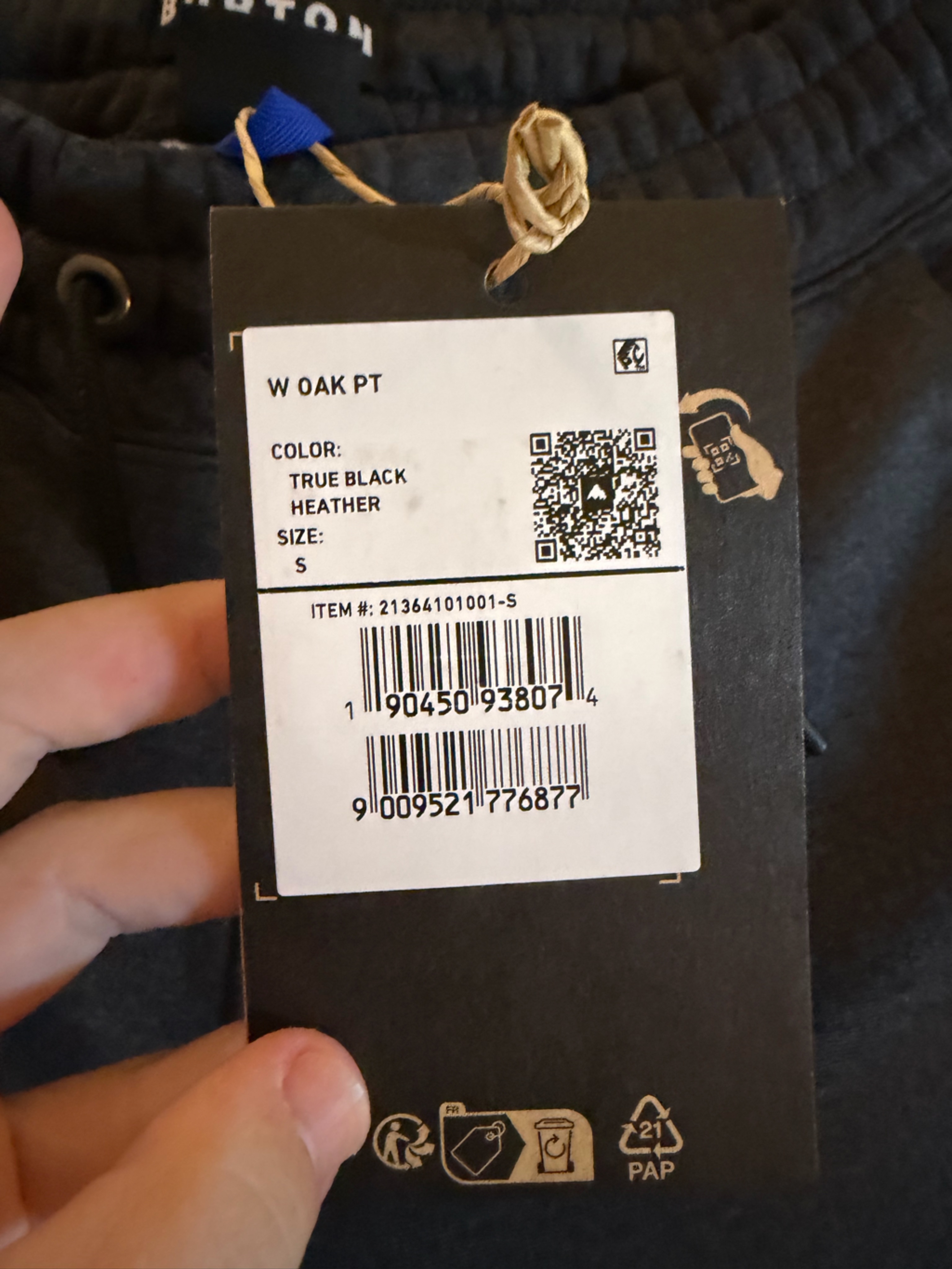 Black Fleece Jogger Pants - Nwt — image 4 of 8